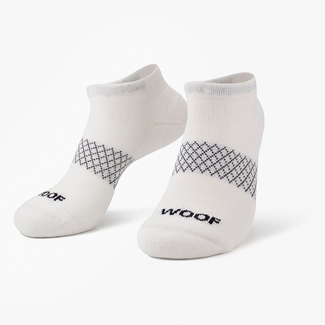 White Bamboo Ankle Compression Socks