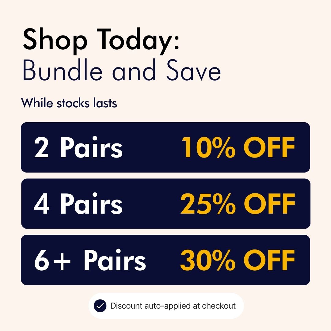 Black Bamboo Crew Compression Socks